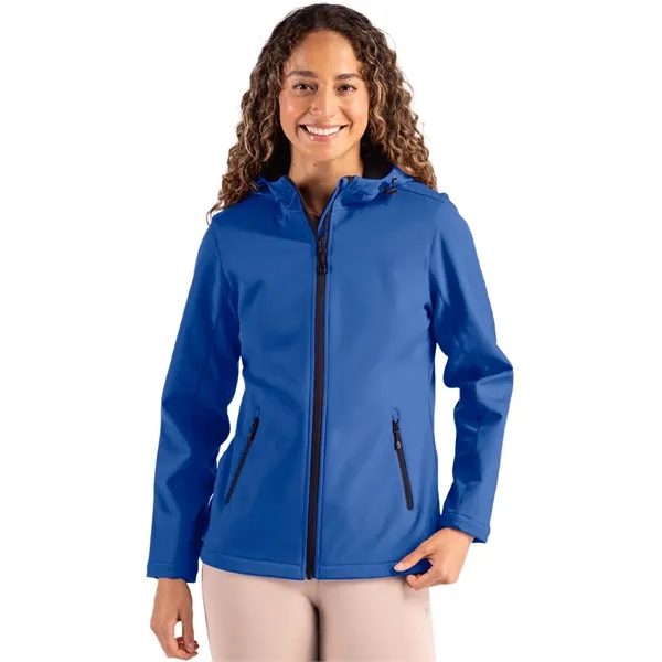 Clique Tempo Recycled Stretch Softshell Womens Hooded Jacket... from ASI 47965 Cutter & Buck