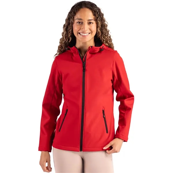 Clique Tempo Recycled Stretch Softshell Womens Hooded Jacket... from ASI 47965 Cutter & Buck