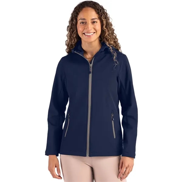 Clique Tempo Recycled Stretch Softshell Womens Hooded Jacket... from ASI 47965 Cutter & Buck