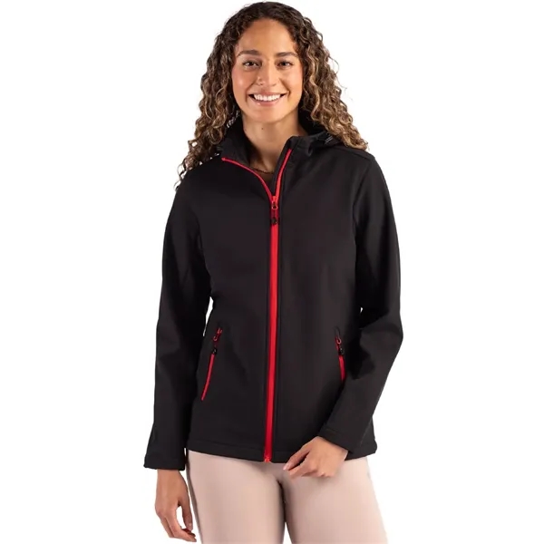 Clique Tempo Recycled Stretch Softshell Womens Hooded Jacket... from ASI 47965 Cutter & Buck