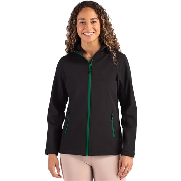 Clique Tempo Recycled Stretch Softshell Womens Hooded Jacket... from ASI 47965 Cutter & Buck