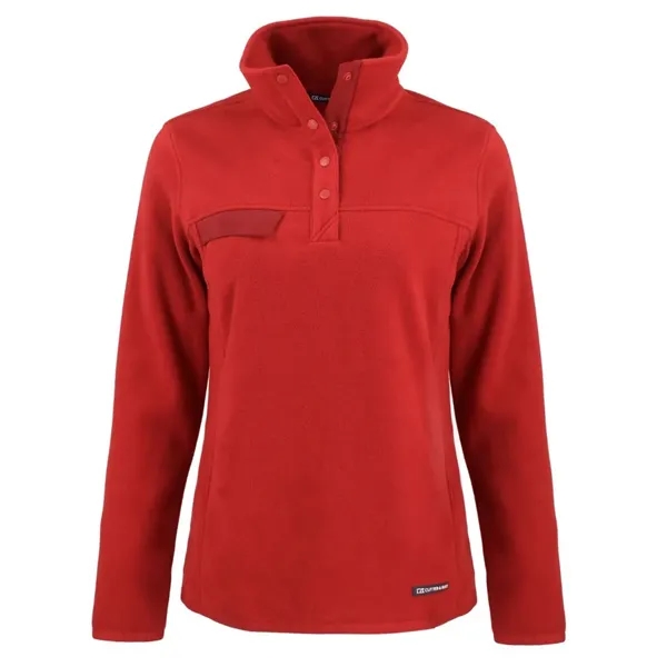 Cutter & Buck Woodland Recycled Fleece Womens Snap Pullover... from ASI 47965 Cutter & Buck