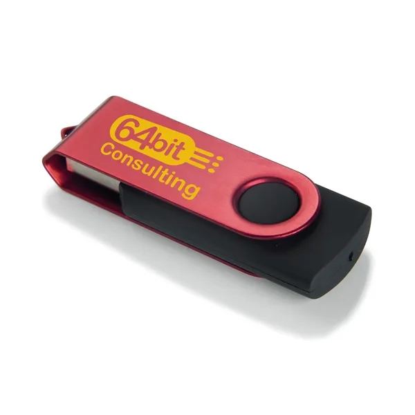 1 GB Color Accent Folding USB 2.0 Flash Drive... from ASI 40480 Koozie Group