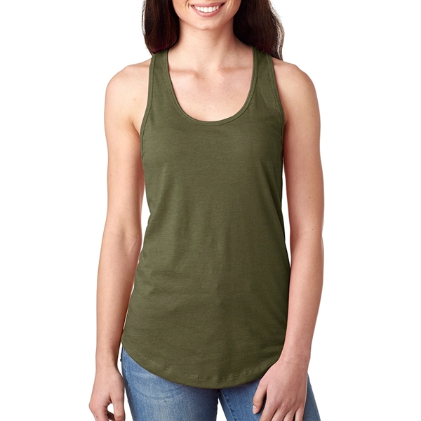 Women's racerback tank top made of cotton and polyester with self-fabric... from ASI 39552 BEL Promo