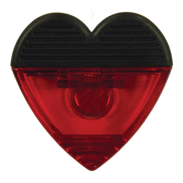 Heart Shaped Magnetic Clip with textured black rubber grip and extra... from ASI 79840 The Proinnovative Line