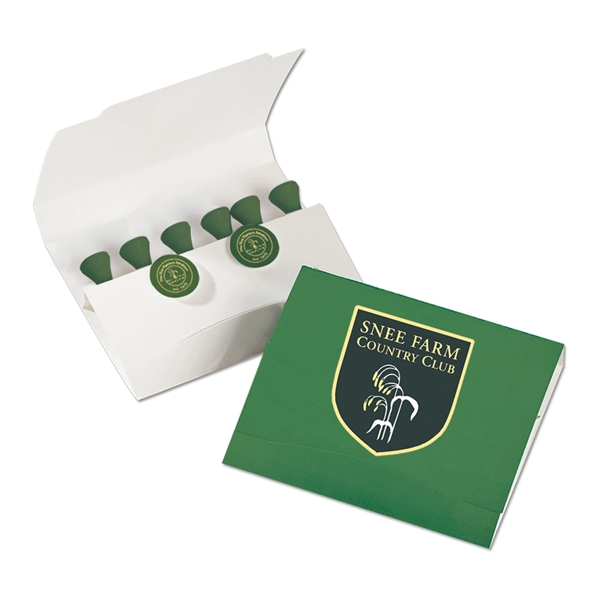 Customizable set of six biodegradable golf tees and two golf ball... from ASI 44900 NC Custom (CI/Lanco)