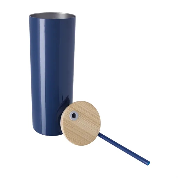Double-Wall Stainless Steel Tumbler with Bamboo Lid and S...... from ASI 40480 Koozie Group