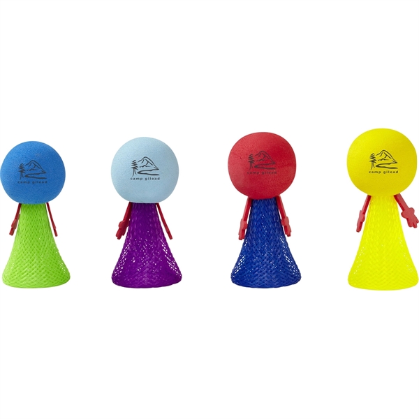 3 1/2" foam Poppin' Pal jumping toy.... from ASI 63549 Jornik Manufacturing Corp / Jornik