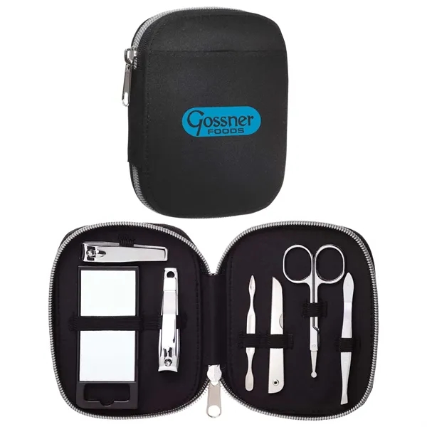 7pc. personal care kit with mirror, fingernail clipper, toenail clipper, cuticle... from ASI 66887 PCNA / Bullet