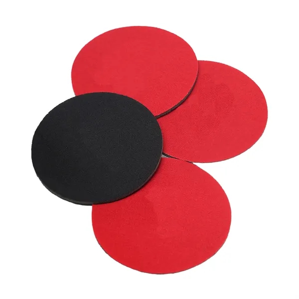 4 inch round shaped coaster made of polyurethane foam with imprint... from ASI 37218 Athena Promo (tm)