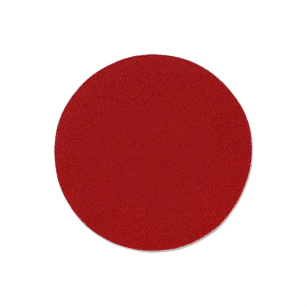 4 inch round shaped coaster made of polyurethane foam with imprint... from ASI 37218 Athena Promo (tm)