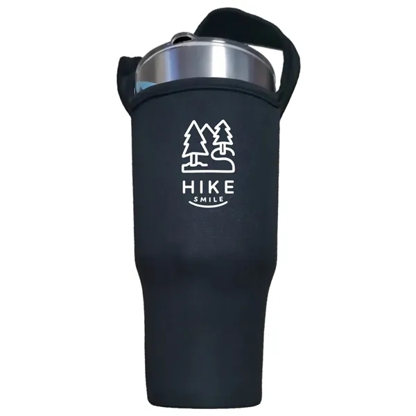 Reusable sling bag for 40oz handled tumbler, insulated, foldable, imprint-ready-ideal for... from ASI 72657 Active Life Promo / Active Life Promo Active Life