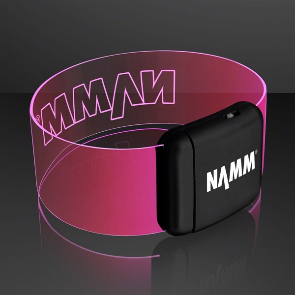 Cosmic LED Neon Bracelets; Laser Engraved Pricing... from ASI 34194 ALightPromos