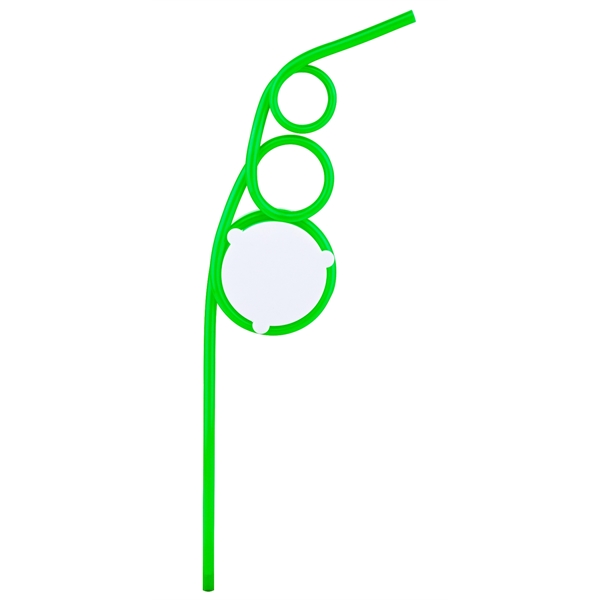 Drinking Straw. Curled into little circles, creating a perfect frame to... from ASI 79840 The Proinnovative Line / Proinnovative Line