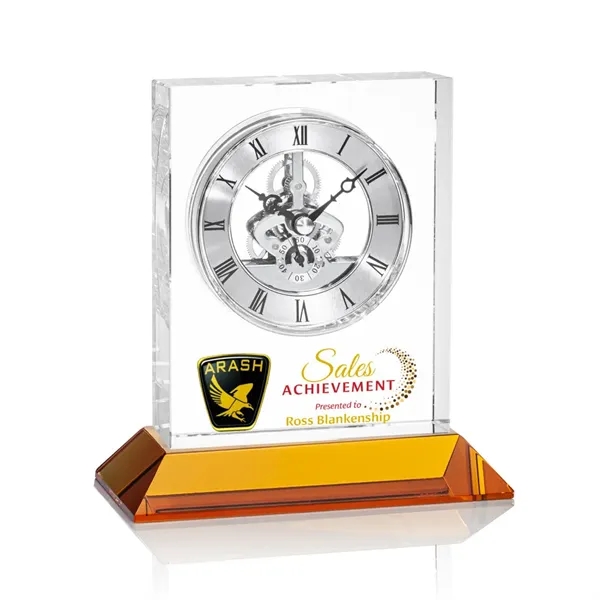 Ashland Silver VividPrint™ Clock on Enwhistle Base... from ASI 84592 St Regis Group / St Regis