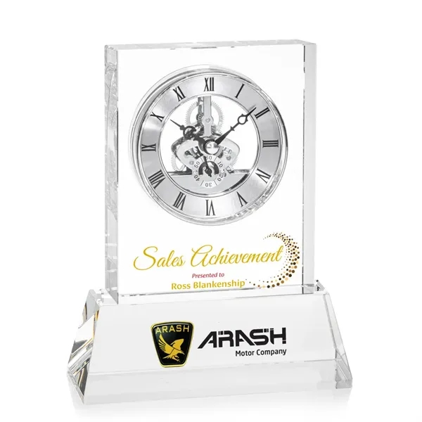 Ashland Silver VividPrint™ Clock on Enwhistle Base... from ASI 84592 St Regis Group / St Regis