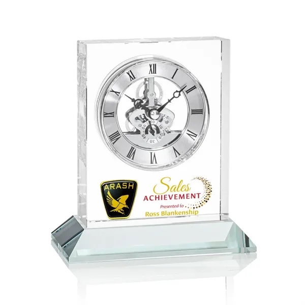 Ashland Silver VividPrint™ Clock on Enwhistle Base... from ASI 84592 St Regis Group / St Regis