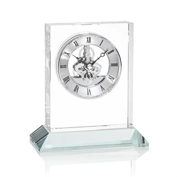 Ashland Silver VividPrint™ Clock on Enwhistle Base... from ASI 84592 St Regis Group / St Regis