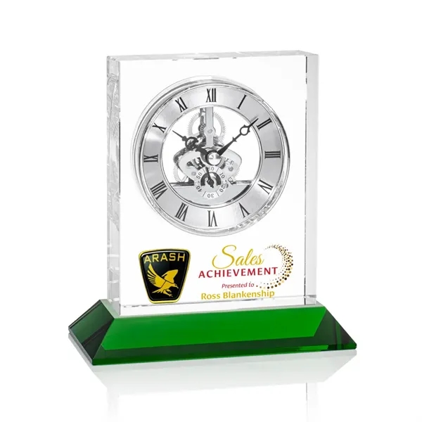 Ashland Silver VividPrint™ Clock on Enwhistle Base... from ASI 84592 St Regis Group / St Regis