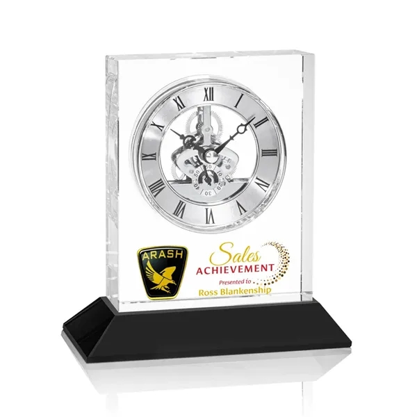 Ashland Silver VividPrint™ Clock on Enwhistle Base... from ASI 84592 St Regis Group / St Regis