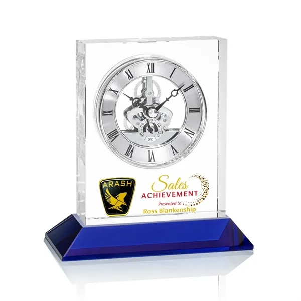 Ashland Silver VividPrint™ Clock on Enwhistle Base... from ASI 84592 St Regis Group / St Regis