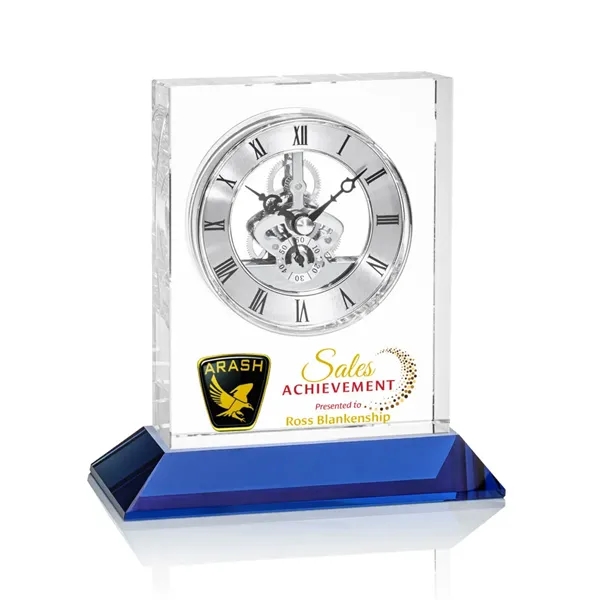 Ashland Silver VividPrint™ Clock on Enwhistle Base... from ASI 84592 St Regis Group / St Regis