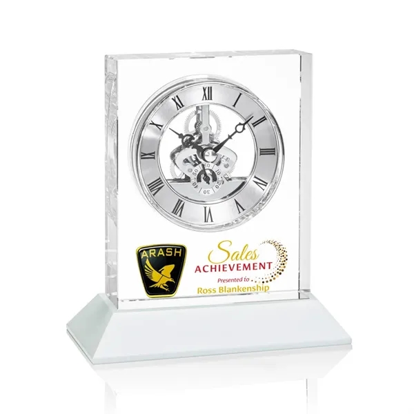 Ashland Silver VividPrint™ Clock on Enwhistle Base... from ASI 84592 St Regis Group / St Regis