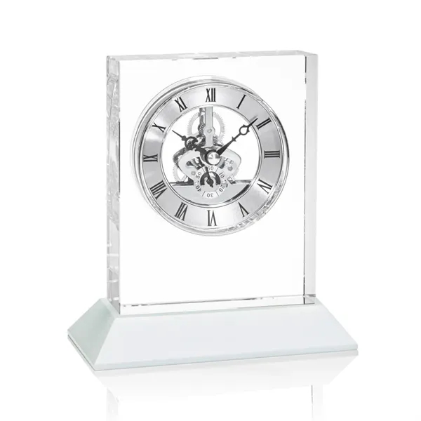Ashland Silver VividPrint™ Clock on Enwhistle Base... from ASI 84592 St Regis Group / St Regis