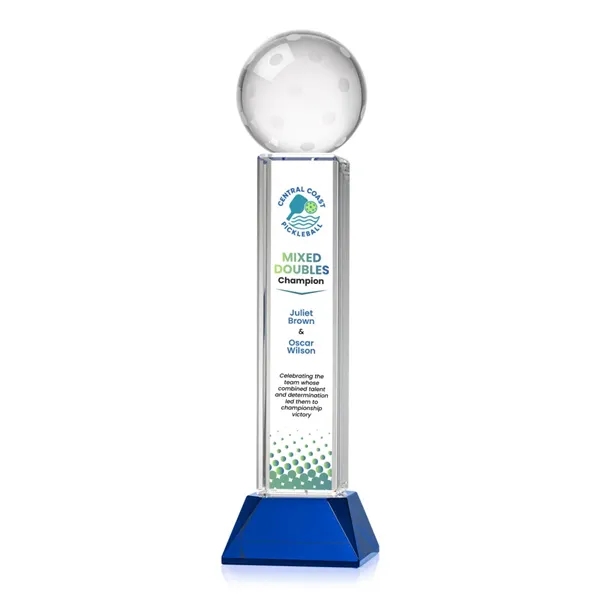 Pickleball VividPrint™ Award on Stowe Base - Blue... from ASI 84592 St Regis Group / St Regis
