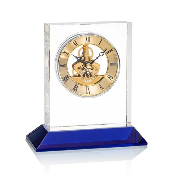 The exquisite optical crystal Ashland Clock on Base features a captivating... from ASI 84592 St Regis Group