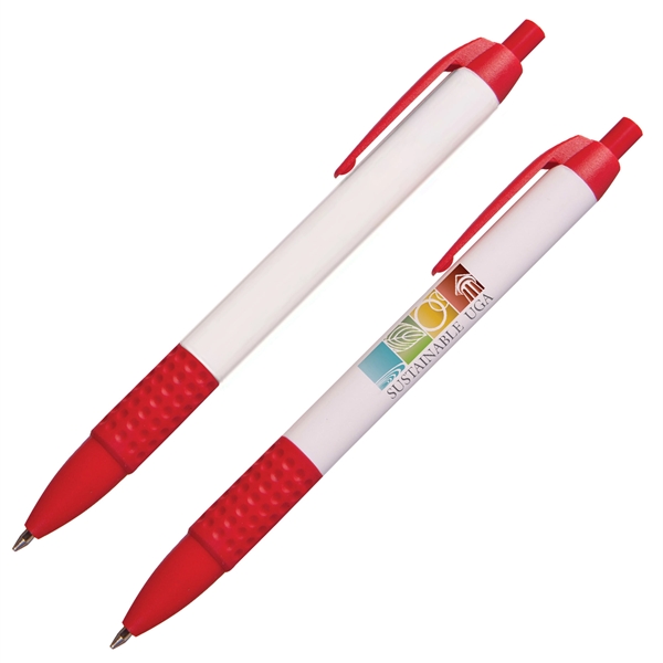 Retractable Ballpoint Pen with rubber comfort grip and full color, full... from ASI 83770 Royal Industries / The Royal Line