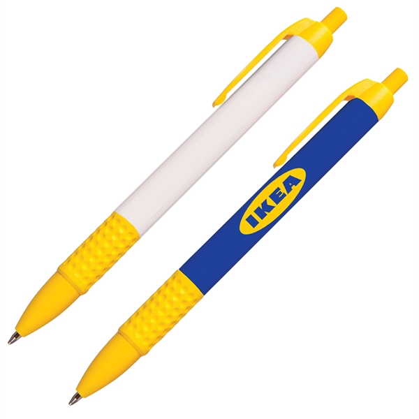 Retractable Ballpoint Pen with rubber comfort grip and full color, full... from ASI 83770 Royal Industries / The Royal Line