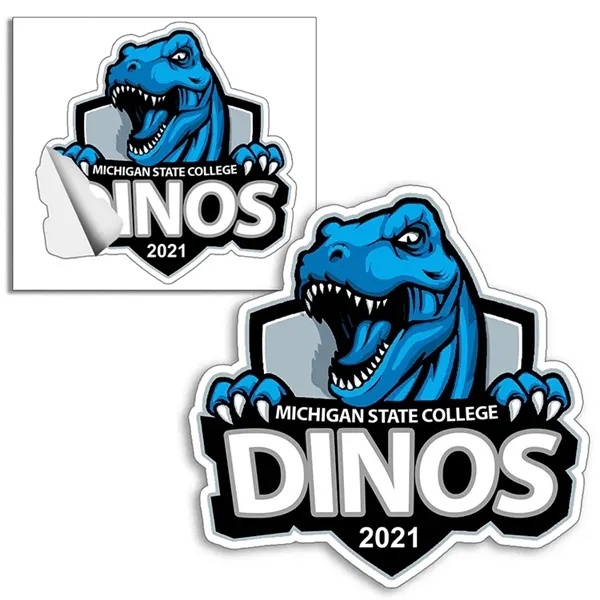 6 mil. matte vinyl stickers in assorted sizes.... from ASI 62660 Innovation Line