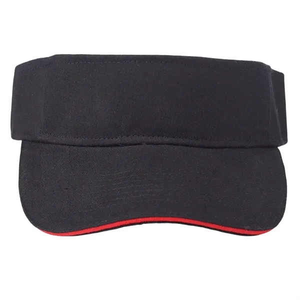 Strap closure cotton sandwich visor plus 1 color silkscreen imprint on... from ASI 37218 Athena Promo (tm)