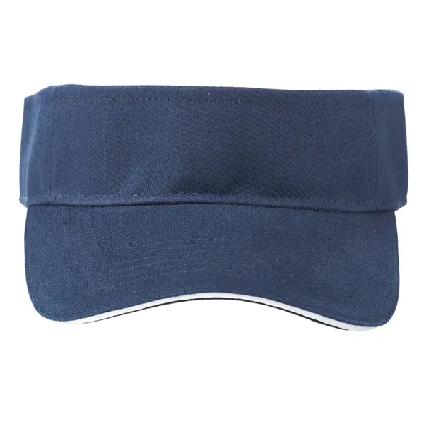 Strap closure cotton sandwich visor plus 1 color silkscreen imprint on... from ASI 37218 Athena Promo (tm)
