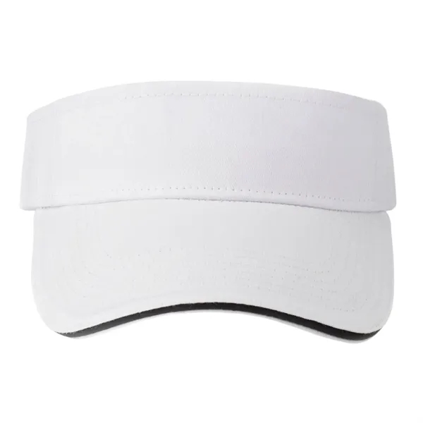 Strap closure cotton sandwich visor plus 1 color silkscreen imprint on... from ASI 37218 Athena Promo (tm)