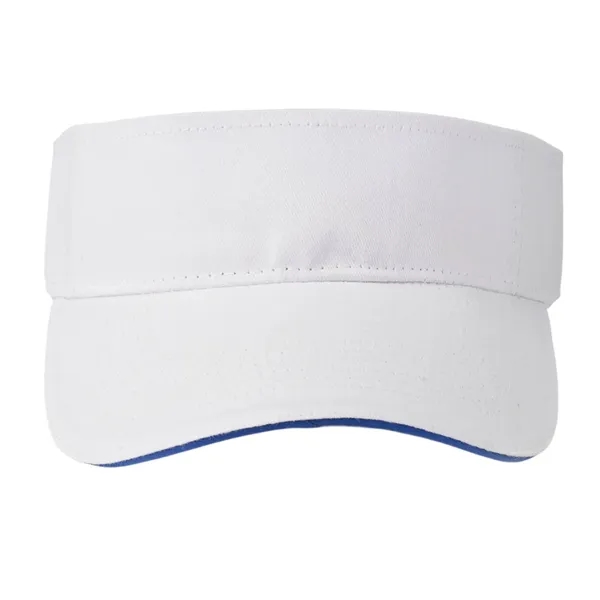 Strap closure cotton sandwich visor plus 1 color silkscreen imprint on... from ASI 37218 Athena Promo (tm)