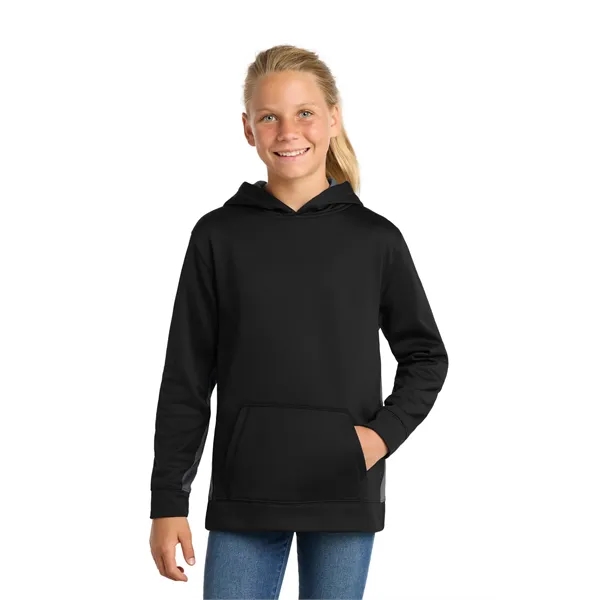 Sport-Tek Youth Sport-Wick Fleece Colorblock Hooded Pullo...... from ASI 84863 SanMar