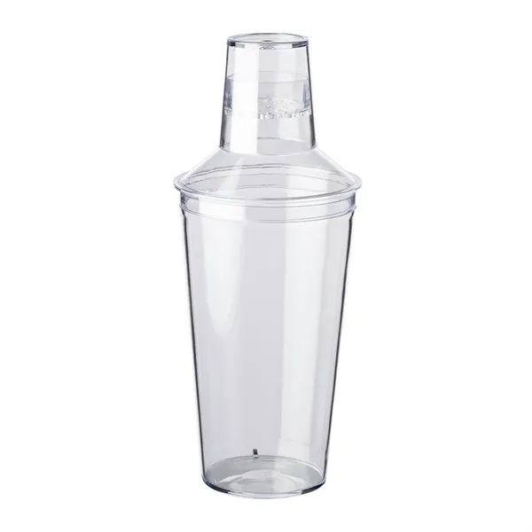 Plastic cocktail shaker with a 17 oz. capacity plus 1 color... from ASI 37218 Athena Promo (tm)
