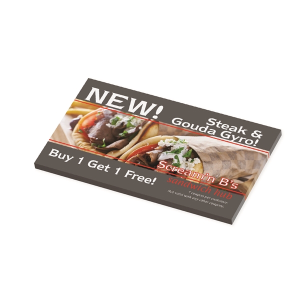 3" x 5" custom printed notepad with 25 or 50 white... from ASI 91240 3M/Promotional Markets Dept