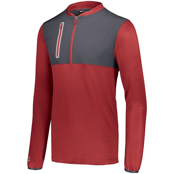 Weld Hybrid Pullover with 4-way stretch woven fabric front panel and... from ASI 37461 Augusta Sportswear