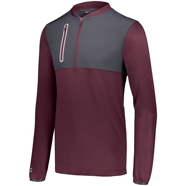 Weld Hybrid Pullover with 4-way stretch woven fabric front panel and... from ASI 37461 Augusta Sportswear
