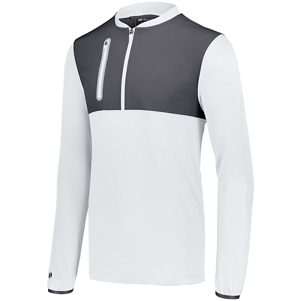 Weld Hybrid Pullover with 4-way stretch woven fabric front panel and... from ASI 37461 Augusta Sportswear