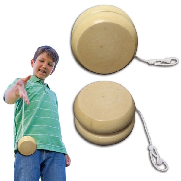 2 1/2" wooden yoyo... from ASI 42016 Brighter Promotions Inc