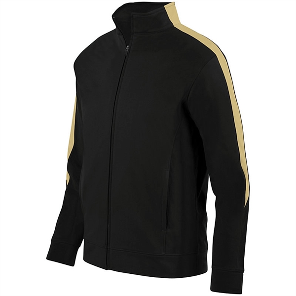 Youth heavyweight 100% polyester Medalist jacket with contrast color inserts on... from ASI 37461 Augusta Sportswear