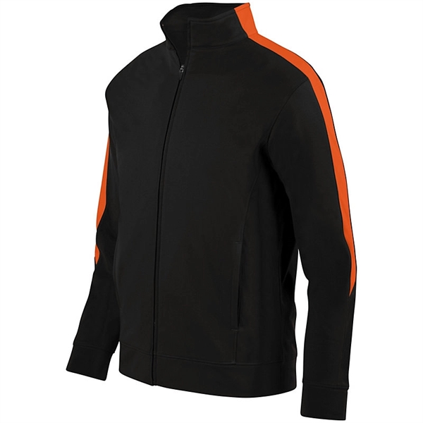 Youth heavyweight 100% polyester Medalist jacket with contrast color inserts on... from ASI 37461 Augusta Sportswear