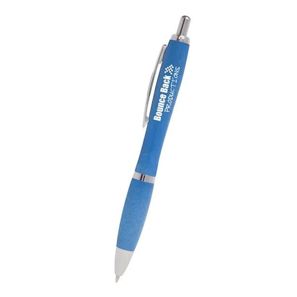 Plunger-action ballpoint pen made of straw polypropylene... from ASI 61125 Hit Promotional Products / Hit®