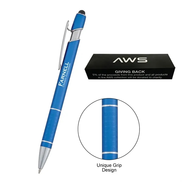 Aws Varsi Incline stylus pen for jotting down important notes or... from ASI 61125 Hit Promotional Products / Hit®
