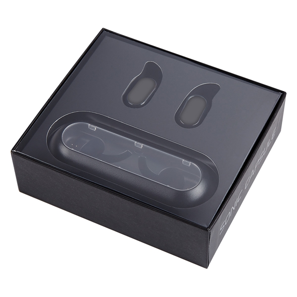 Wireless earbud headphones with high-definition Bluetooth technology and dynamic stereo sound... from ASI 61125 Hit Promotional Products