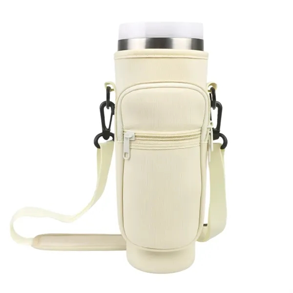 Upgraded sling bag for 40oz handled tumblers with multi-pocket storage, imprint-ready... from ASI 72657 Active Life Promo / Active Life Promo Active Life